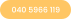 040 5966 119